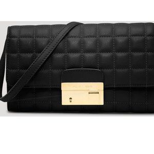 MK COLLECTION ✅ Michael Kors Collection ~ GIA Quilted Clutch BLACK ✨ RARE NWTs